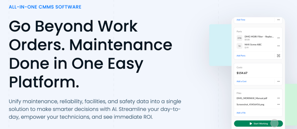 Maintenance management