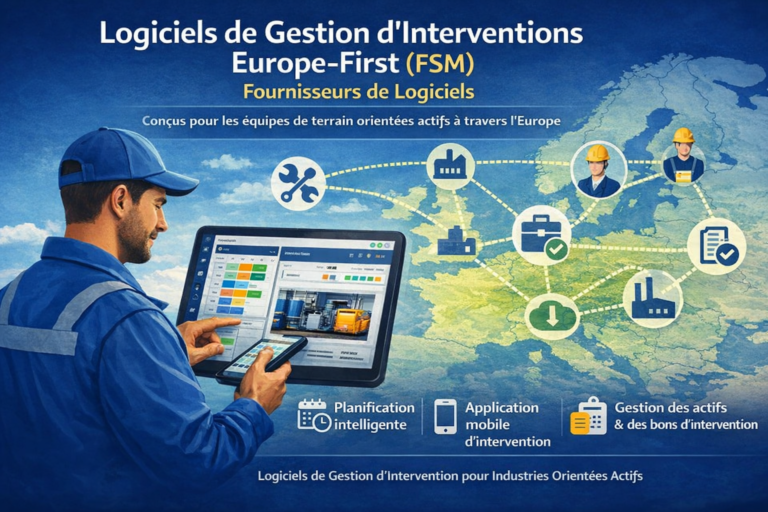Logiciel FSM numérique pour les services terrain en Europe