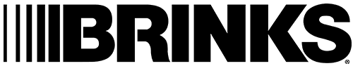 Brinks logo: bold green wordmark with vertical bars to the left forming a bar motif