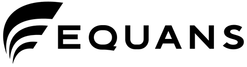 EQUANS logo with a stylized arc emblem to the left of the word EQUANS