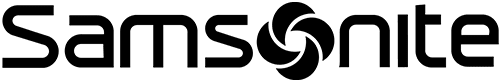 Samsonite logo featuring the brand name and circular emblem